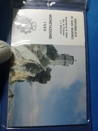 San Marino 1988 divisionale senza argento