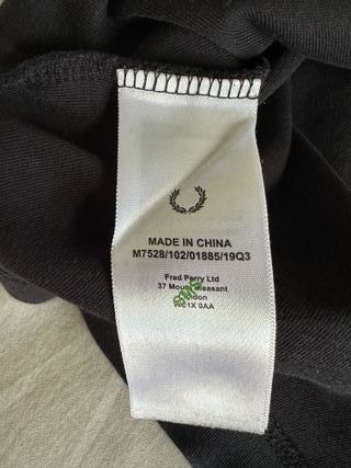 Sudadera Fred Perry Negra Talla M