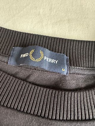 Sudadera Fred Perry Negra Talla M