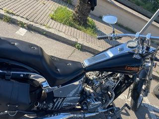 Moto Leonart Negra y Cromada