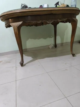 Mueble aparador madera con espejo