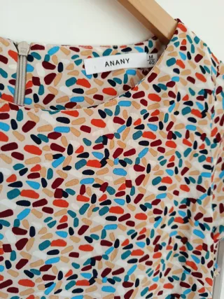 Vestido estampado multicolor