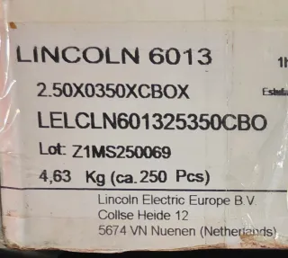 Electrodos 2.50 E6013 LincolnElectric