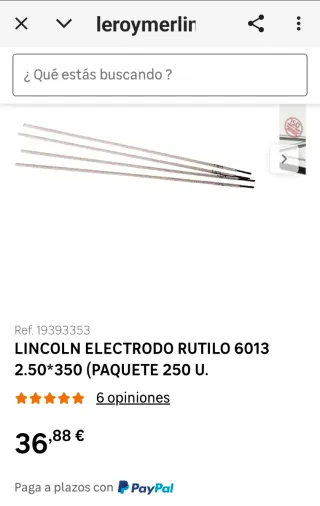 Electrodos 2.50 E6013 LincolnElectric