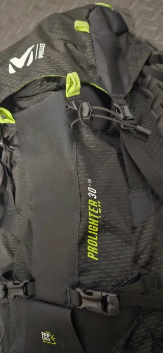 Zaino Millet Prolighter 30+10L Nero/Verde