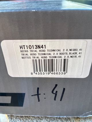 Botas Trial HEBO Negras y Rojas