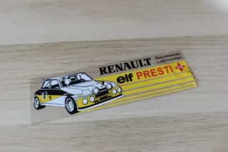 Pegatina Renault 5 Turbo Elf Presti