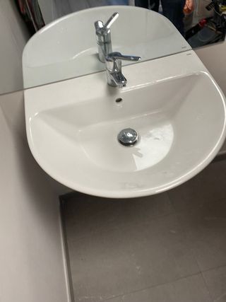 Lavabo Gala porcelana semipedestal