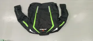 Chaqueta Moto Negra con Detalles Verdes 3XL