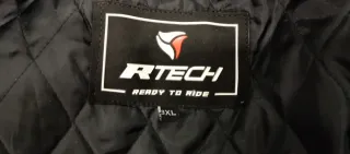 Chaqueta Moto Negra con Detalles Verdes 3XL