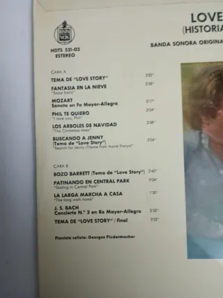 Vinilo LP BSO Love Story - Francis Lai