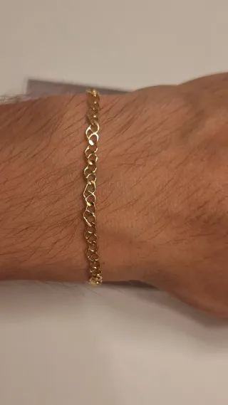 Pulsera Figaro Oro 18k
