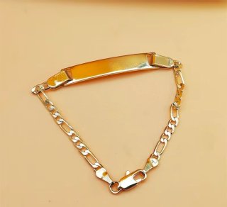 Pulsera Figaro Oro 18k