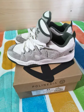 Zapatillas Polinesia Talla 41 Gris/Blanco