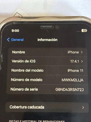 iPhone 11 nero con accessori inclusi