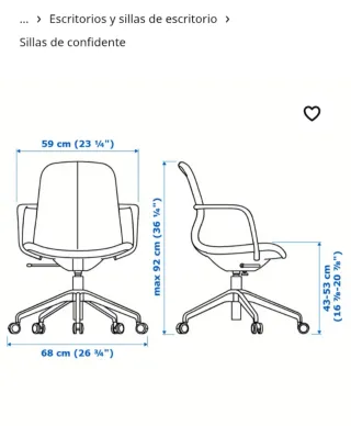 Silla de oficina verde claro