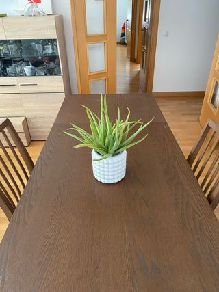 Mesa comedor madera y 4 sillas