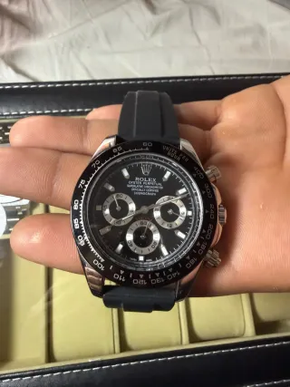 Reloj Daytona Negro/Plata