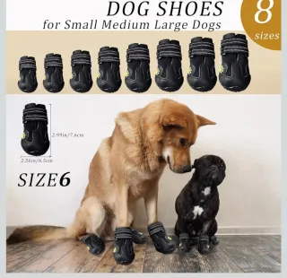 4 Botas Impermeables para Perros