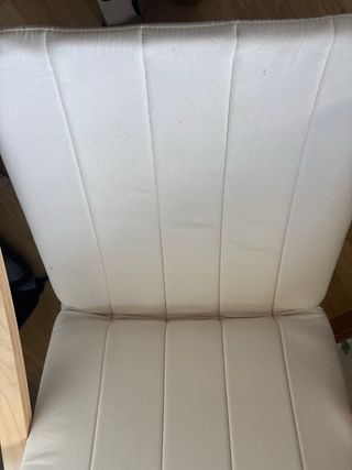 Sillón/Hamaca beige y blanco