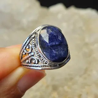 Anillo Plata 925 Zafiro