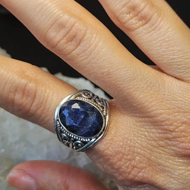 Anillo Plata 925 Zafiro