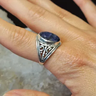 Anillo Plata 925 Zafiro