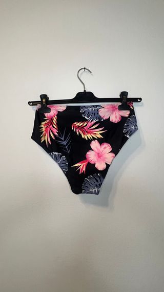 Mutanda costume da bagno fluoreale a vita alta
