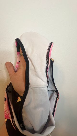 Mutanda costume da bagno fluoreale a vita alta