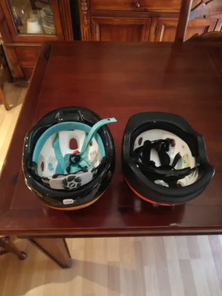 2 Cascos Bicicleta Niña Naranja