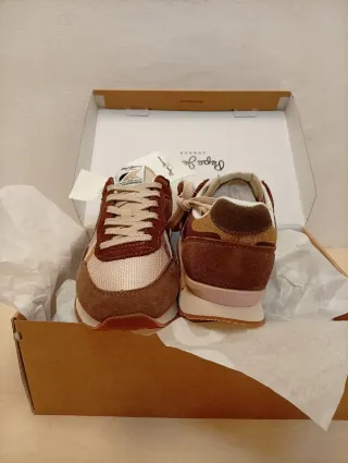 Zapatillas cuero Pepe Jeans Marron T 37 Nuevas