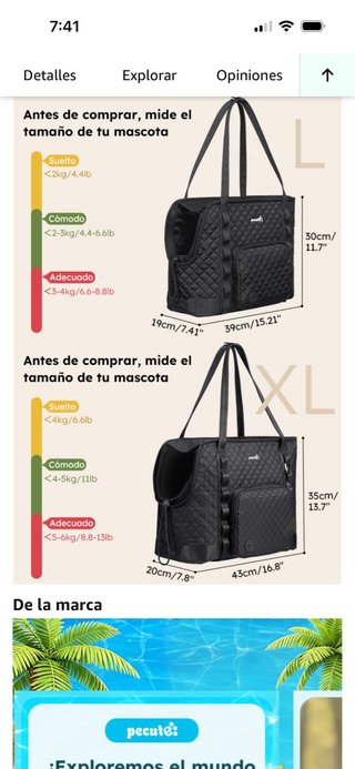 Bolso transportín perro Pecute verde