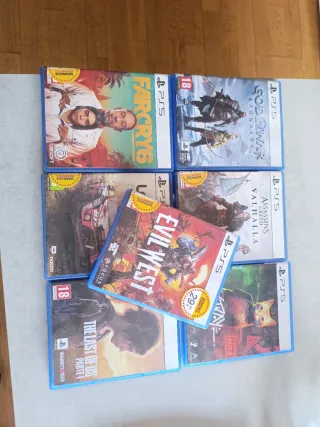 Lote 6 Juegos PS5: Far Cry 6, God of War, Evil Wes