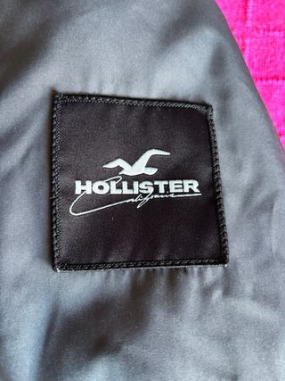 Chaqueta Hollister gris con capucha