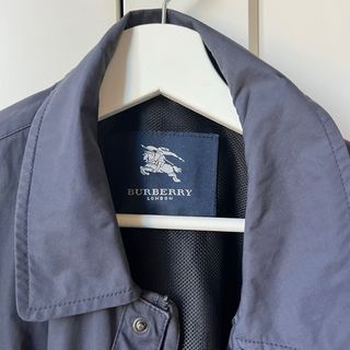 Gabardina Cortavientos Burberry Azul/Gris