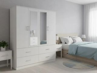 OFERTA - HERMOSO ARMARIO DE 4 PUERTAS CON ESPEJO