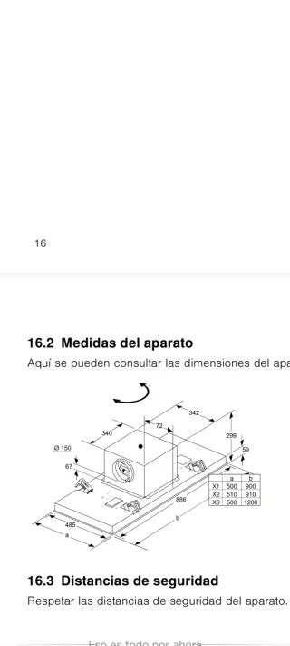 Campana de techo Bosch Inox 90cm