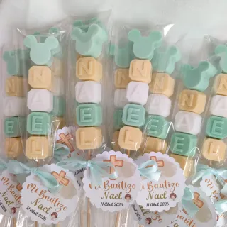 Jabones Bautizo Mickey Mouse Personalizados