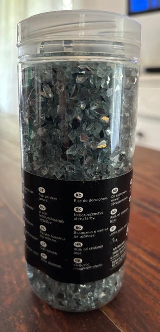 IKEA KULÖRT Vetro schiacciato grigio