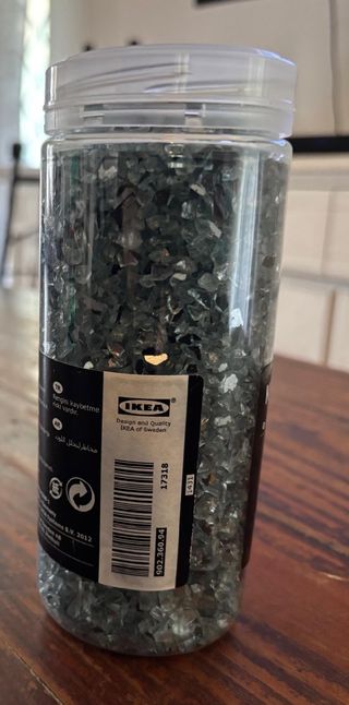 IKEA KULÖRT Vetro schiacciato grigio