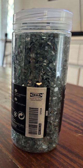 IKEA KULÖRT Vetro schiacciato grigio