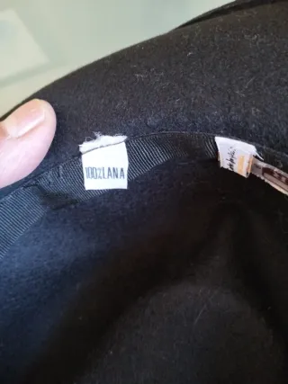 Sombrero de lana 100% negro