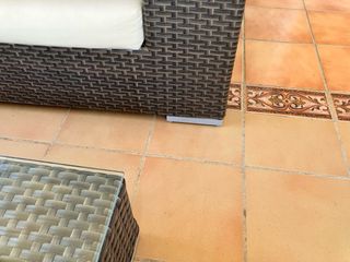 Conjunto Muebles Exterior Sofá, Sillones y Mesas