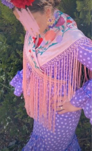 Mantoncillo Flamenca Bordado