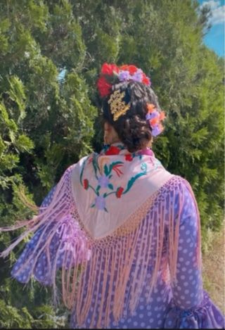 Mantoncillo Flamenca Bordado