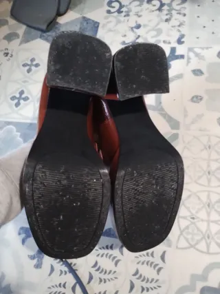 Mocasines marrones tacon Vinyl Shoes T38