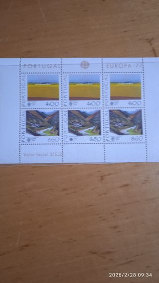 Sellos Portugal Europa 77