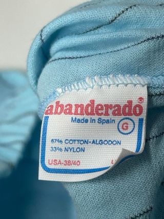 Slip Abanderado Rayas Azul Vintage Talla G