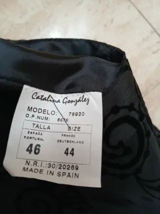 Falda Patchwork Estampada Gris