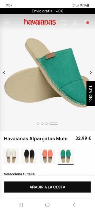 Alpargatas Havaianas mule